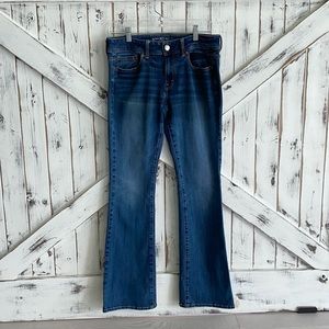 American Eagle Outfitters KICK BOOT Jeans, Super Stretch, Size 10 LONG